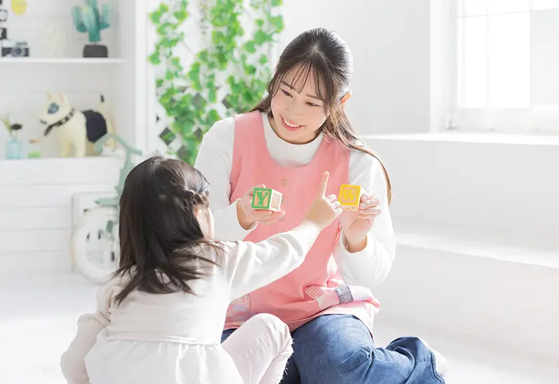 スタッフがお子様対応